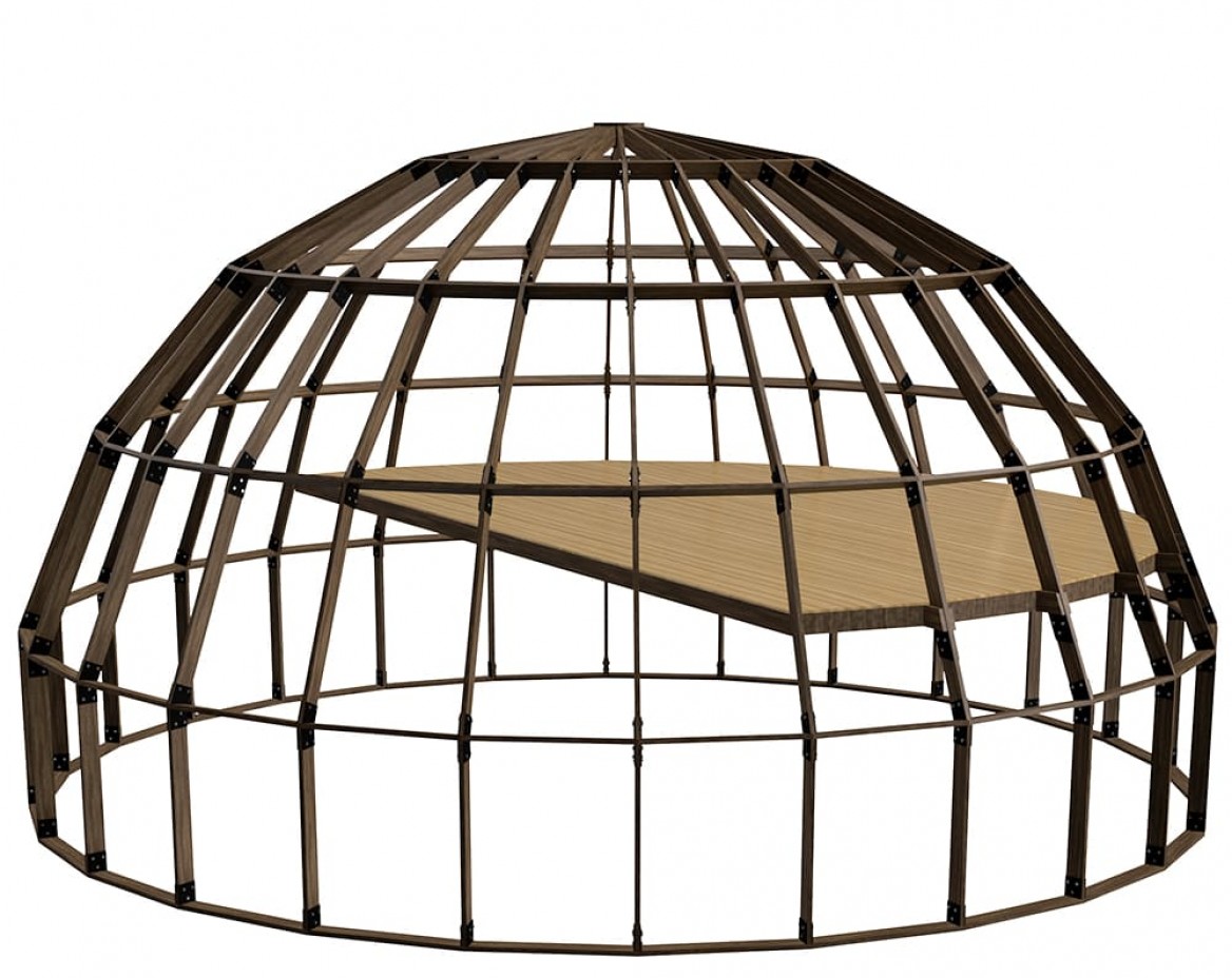 Dome frame - 285 sq.m. - D14H (HIGH)