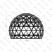 Geodesic dome frame - G10 - 60m2, frequency V3, section 3/4