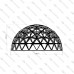 Geodesic dome frame - G10 - 74m2, frequency V3, section 7/12