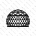 Geodesic dome frame - G12 - 88m2, frequency V4, section 3/4