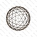 Geodesic dome frame - G13 - 130m2, frequency V4, section 1/2