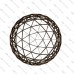 Geodesic dome frame - G14 - 121m2, frequency V4, section 3/4