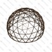 Geodesic dome frame - G14 - 141m2, frequency V4, section 5/8