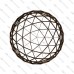 Geodesic dome frame - G13 - 122m2, frequency V4, section 5/8