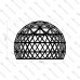 Geodesic dome frame - G13 - 104m2, frequency V4, section 3/4