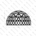 Geodesic dome frame - G7 - 36m2, frequency V3, section 7/12