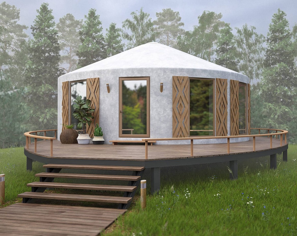 Frame of yurt Yu-8.5 - 56 sq.m