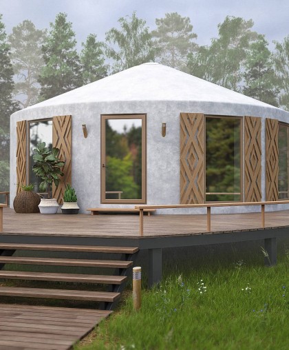 Frame of yurt Yu-8.5 - 56 sq.m