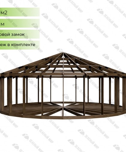 Frame of yurt Yu-10 - 78 sq.m