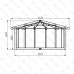 Frame of yurt Yu-5.5 - 24 sq.m