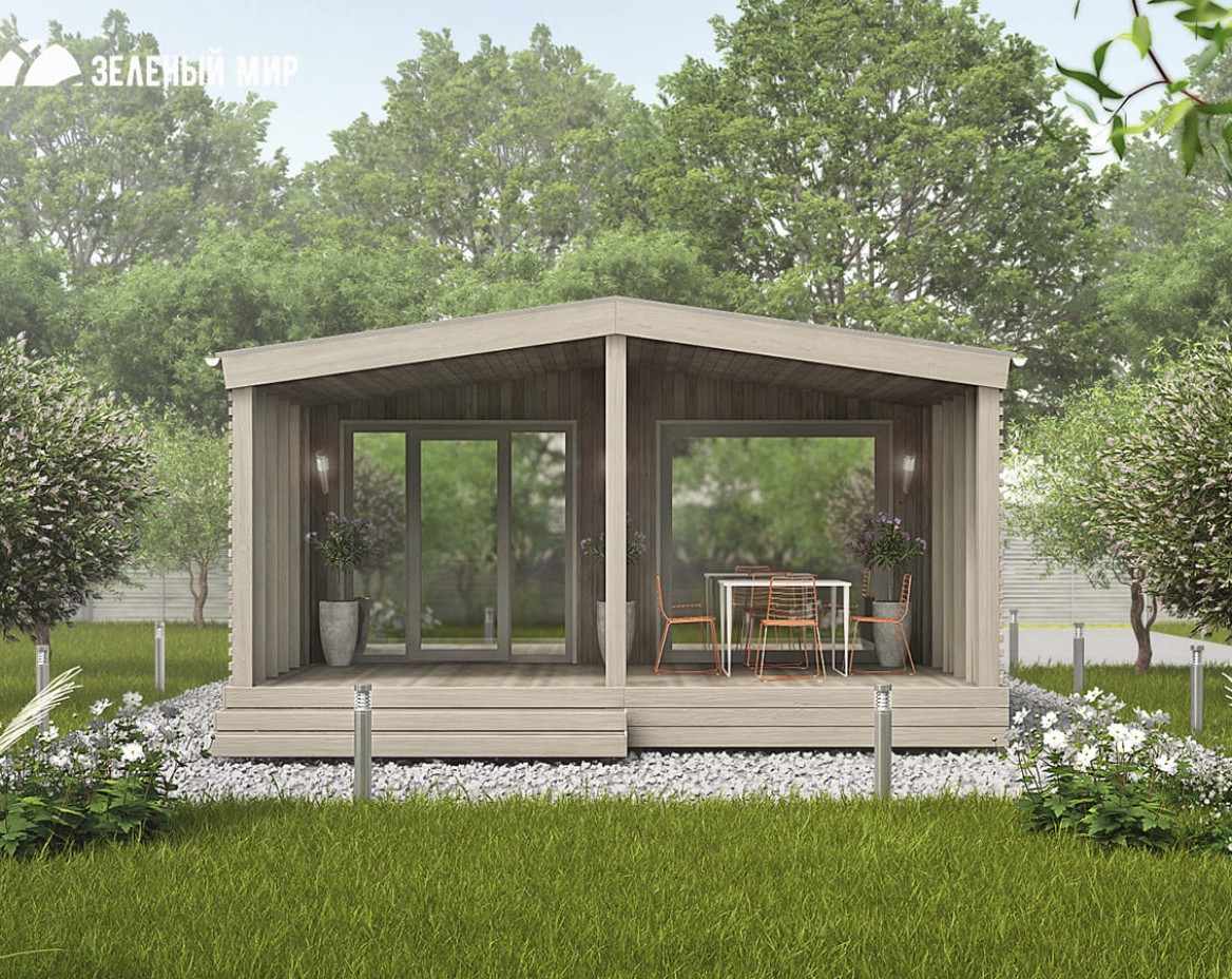 Ready-made modular house in Barnhouse style 33m2