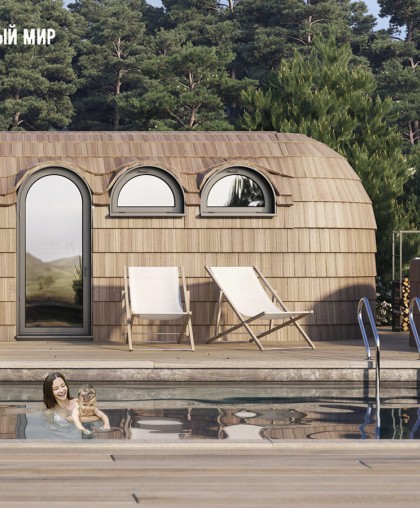 Modular bathhouse "Scandinavia"