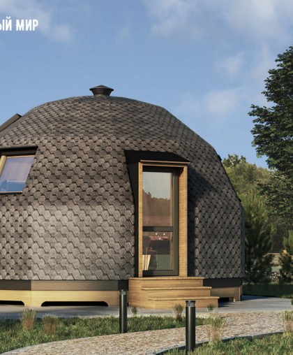 Dome sauna, 27m2 - v2