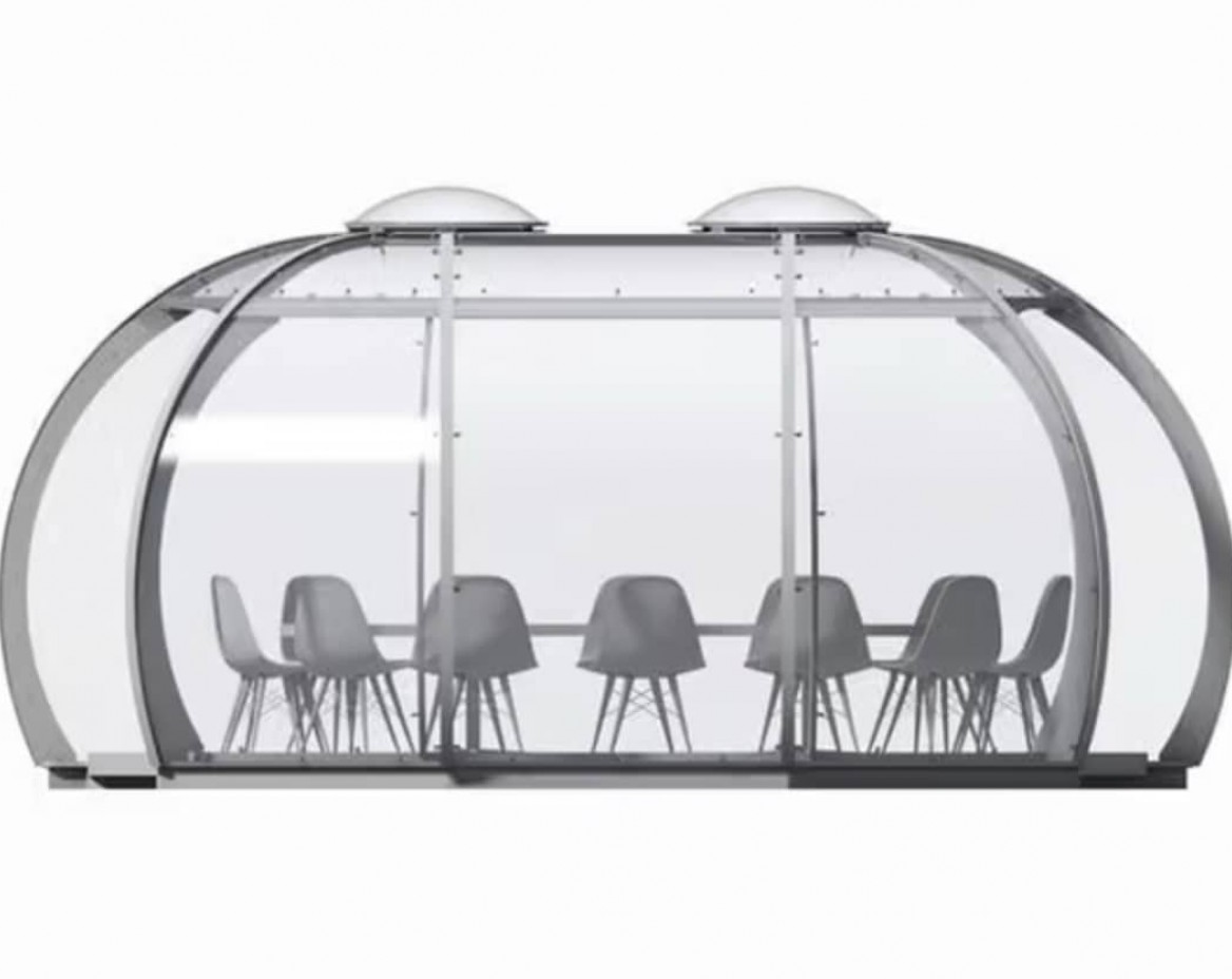 Extended domed gazebo "England" - 16.5 m²