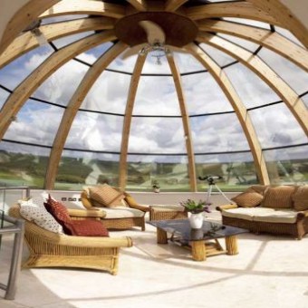 Spherical (dome) houses: designs, layout features