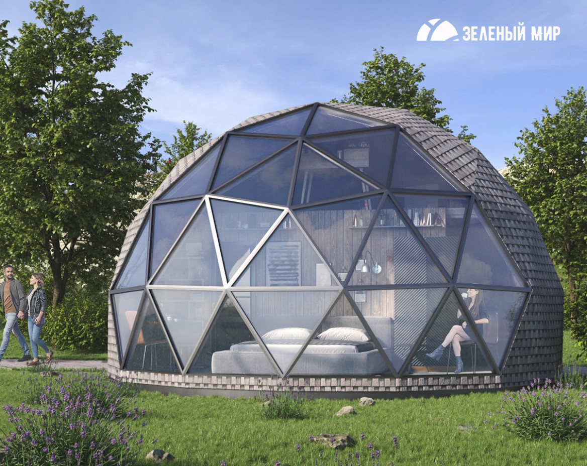 Geodesic dome house / glamping, 30 m2