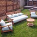 Soft group Light: sofa, 2 armchairs and table