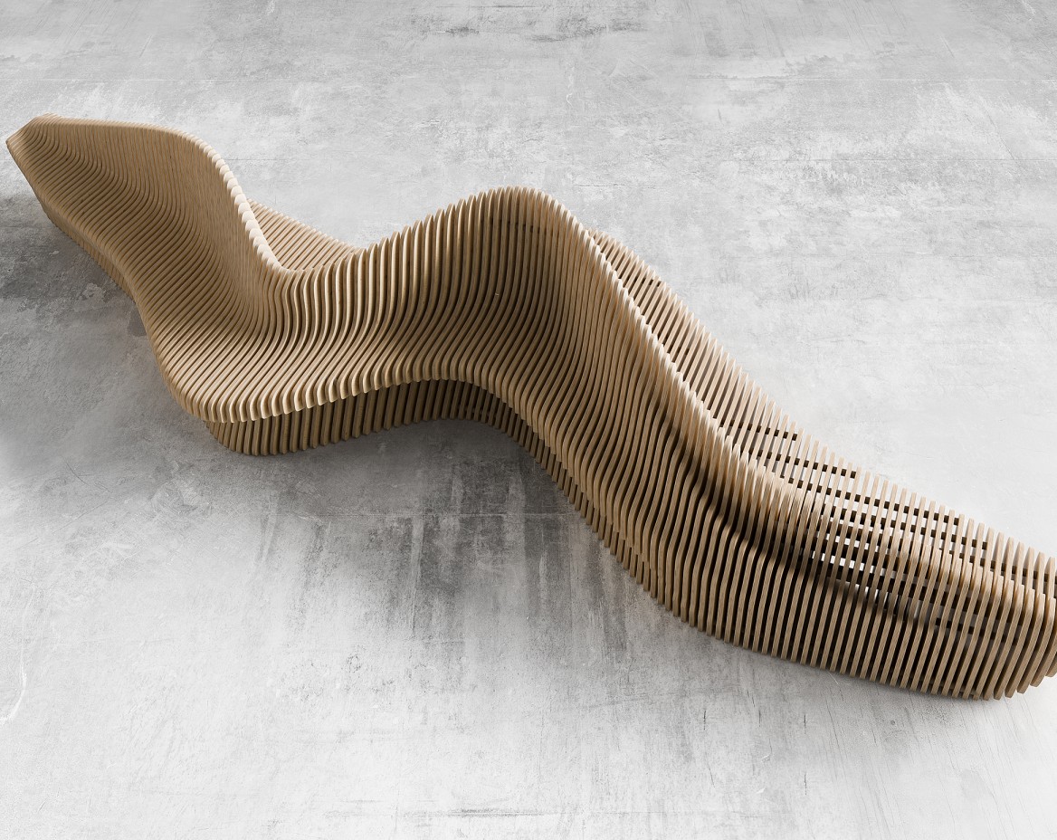 Parametric bench W90