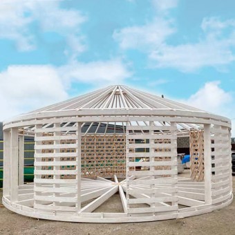 Yurt 56m2 for Glamping base in Arkhyz