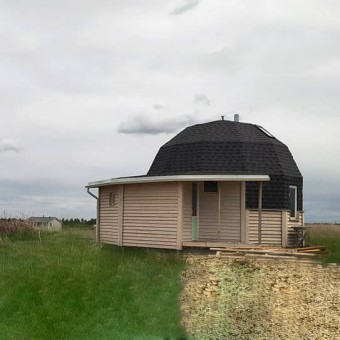 Two-story 6 meter dome house - do it yourself