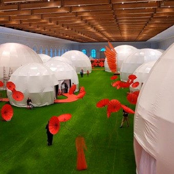 Tents for the exhibition "Castles in the Air"