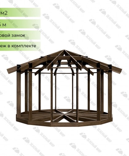 Estrutura da yurt Y- 5,5 - 24 m2