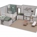 A casa modular pronta "Portugal" 33 m² - PT2.1