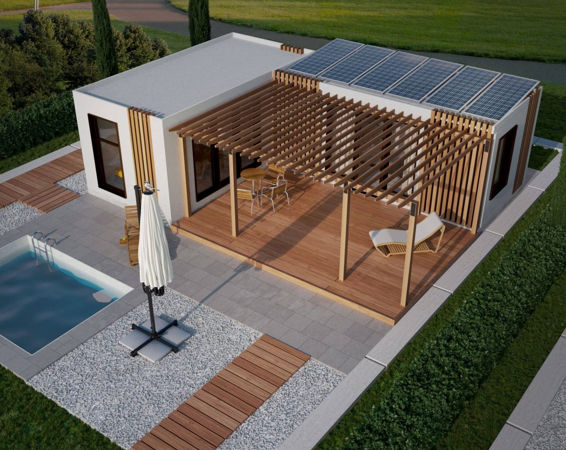 A casa modular pronta "Portugal" 33 m² - PT2.1