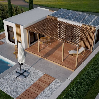 A casa modular pronta "Portugal" 33 m² - PT2.1