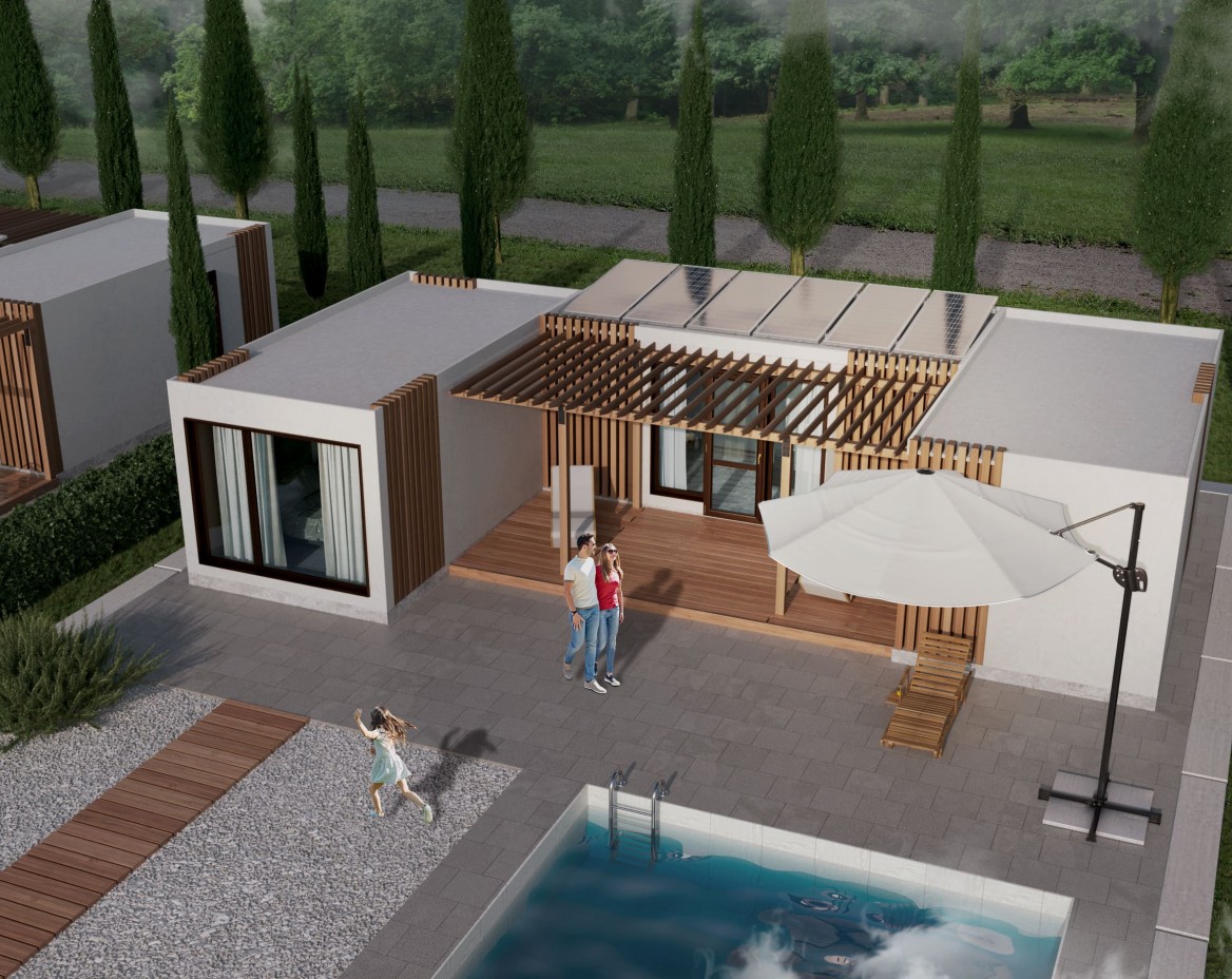 A casa modular pronta "Portugal" de 50 m² - PT3.1