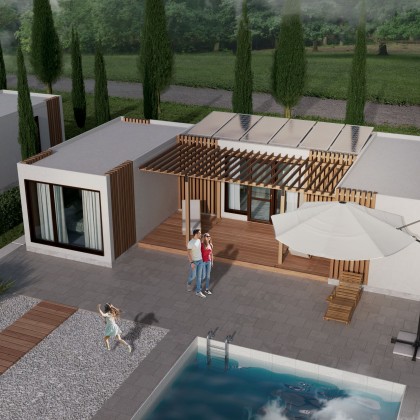 A casa modular pronta "Portugal" de 50 m² - PT3.1