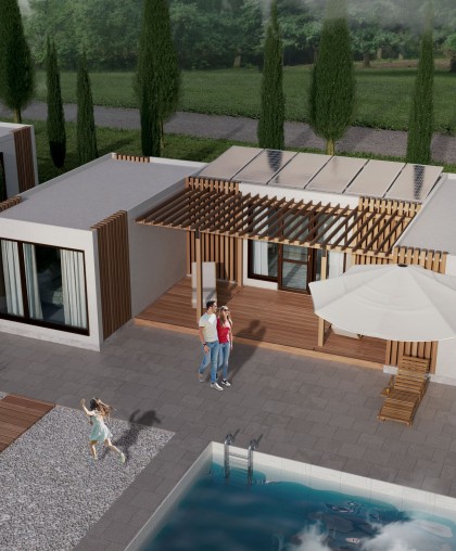 A casa modular pronta "Portugal" de 50 m² - PT3.1