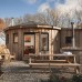 Glamping em forma de yurta, 24m2