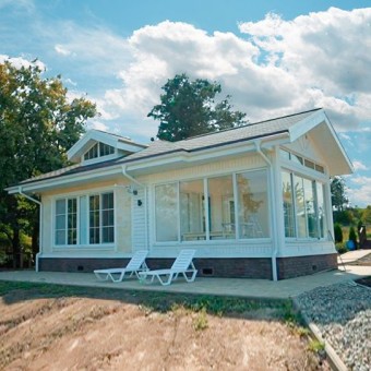 Casa pré-fabricada pronta para morar